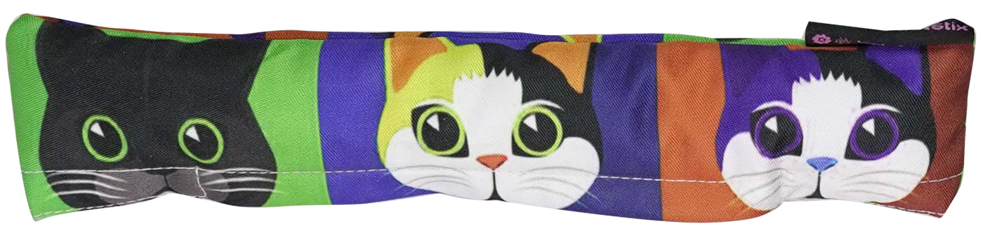 Refillable Catnip Cat Toy Kitty Kicker, Cats with Bowties, 11 inch