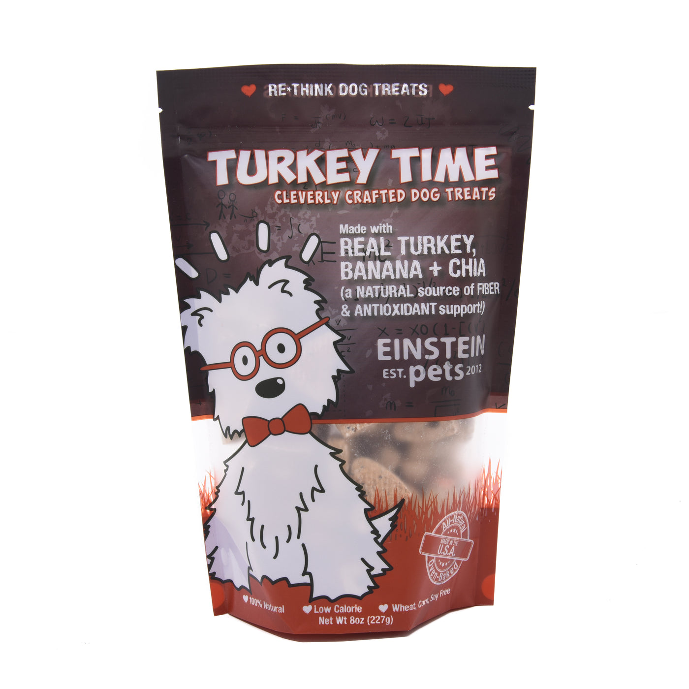 Oven Baked Wheat Free Turkey Time PB & Turkey Bacon Natural Dog Treats