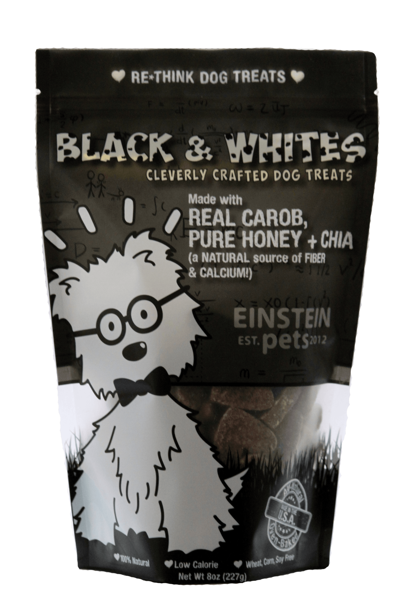 Oven Baked Wheat Free Black and Whites Natural Dog Treats