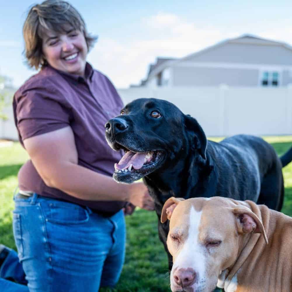 Ann from peppys pet care during a staff training sessions